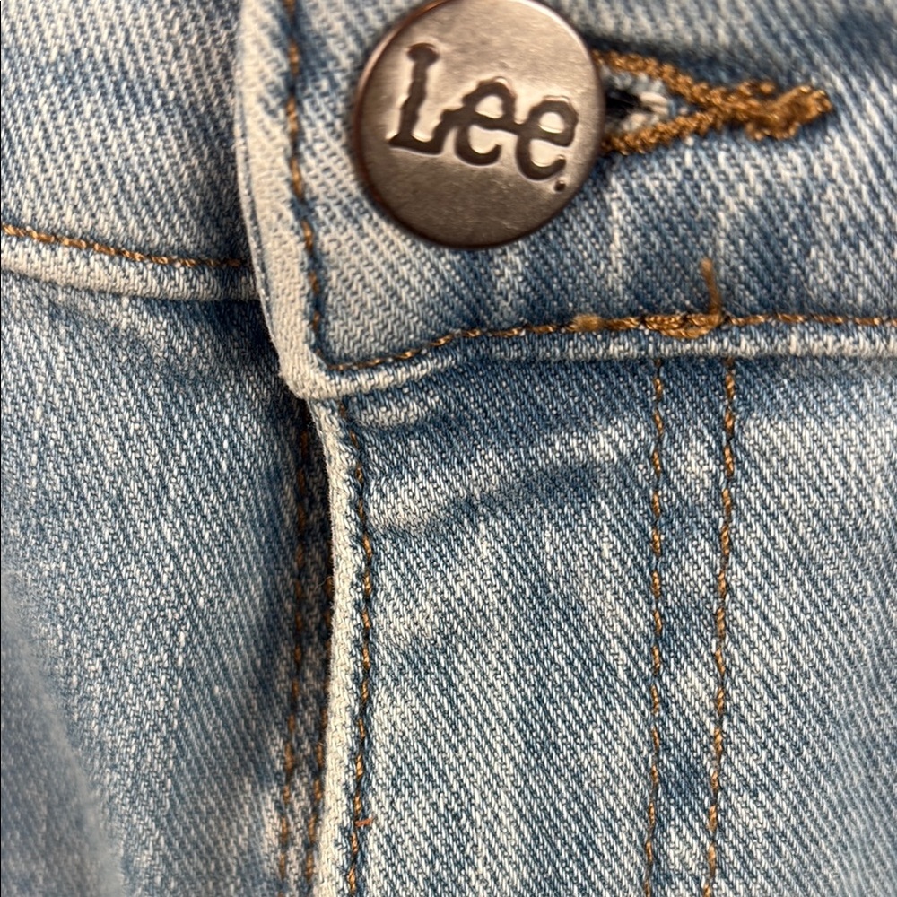 Lee Blue Distressed Denim - Picture 2 of 7